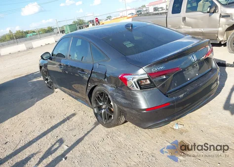 2022 Honda Civic Sport из США, поврежденный, VIN 2HGFE2F52NH538665